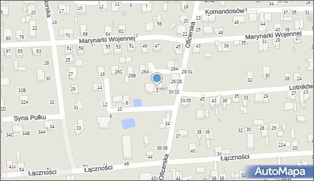 Częstochowa, Syna Pułku, 2, mapa Częstochowy