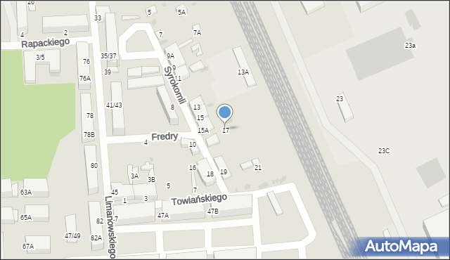 Częstochowa, Syrokomli Władysława, 17, mapa Częstochowy