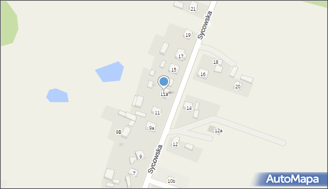 Dziadowa Kłoda, Sycowska, 11a, mapa Dziadowa Kłoda