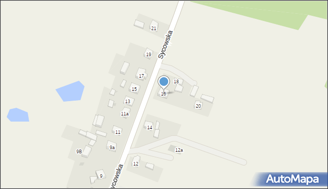 Dziadowa Kłoda, Sycowska, 16, mapa Dziadowa Kłoda