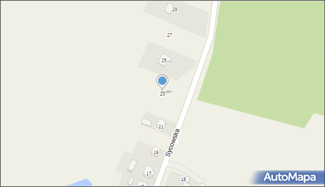 Dziadowa Kłoda, Sycowska, 23, mapa Dziadowa Kłoda