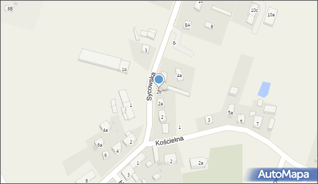 Dziadowa Kłoda, Sycowska, 2b, mapa Dziadowa Kłoda