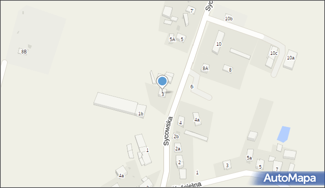 Dziadowa Kłoda, Sycowska, 3, mapa Dziadowa Kłoda
