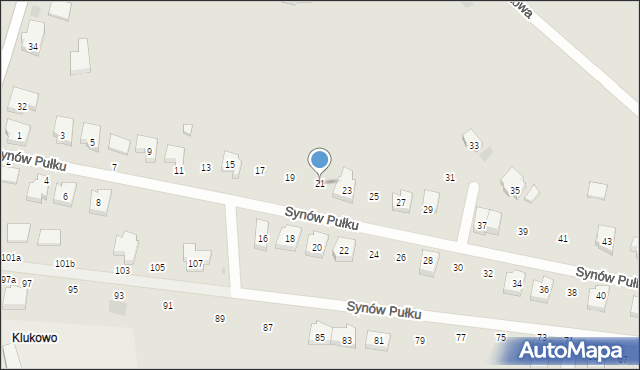 Gdańsk, Synów Pułku, 21, mapa Gdańska