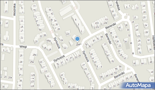 Gdańsk, Syriusza, 22A, mapa Gdańska