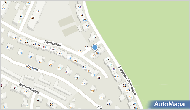 Gdynia, Syrokomli Władysława, 37A, mapa Gdyni