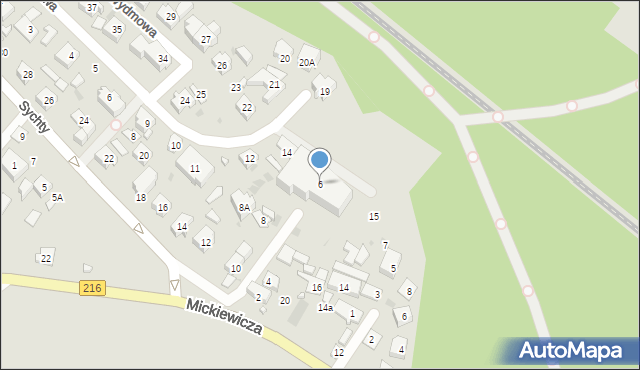 Jastarnia, Sychty Bernarda, ks. dr., 6, mapa Jastarnia