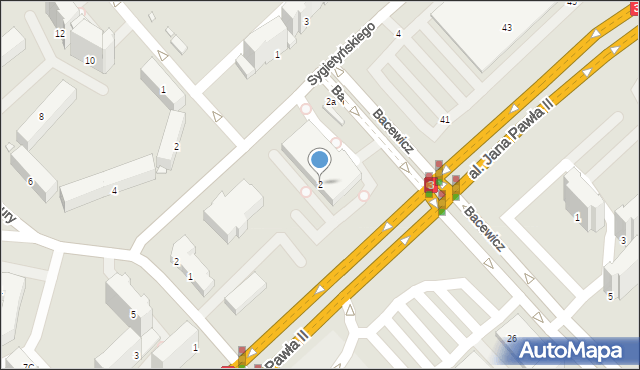 Jelenia Góra, Sygietyńskiego Tadeusza, 2, mapa Jelenia Góra