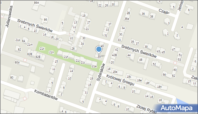 Julianów, Sybiraków, 23, mapa Julianów