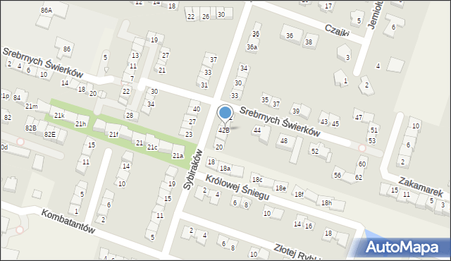 Julianów, Sybiraków, 24, mapa Julianów