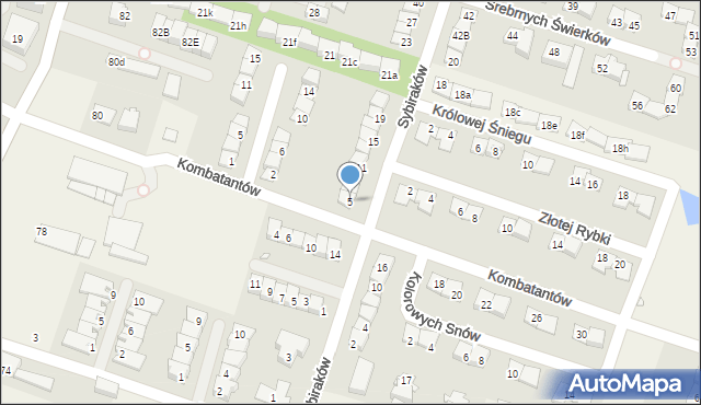 Julianów, Sybiraków, 5, mapa Julianów