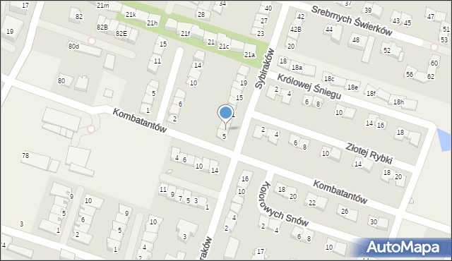 Julianów, Sybiraków, 7, mapa Julianów