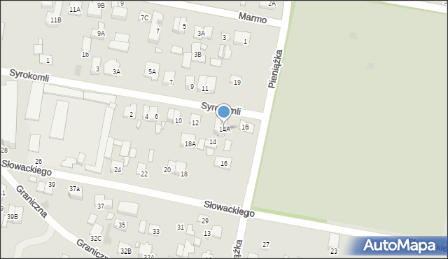 Kobyłka, Syrokomli Władysława, 14A, mapa Kobyłka