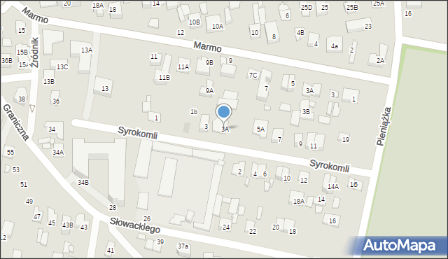 Kobyłka, Syrokomli Władysława, 3A, mapa Kobyłka