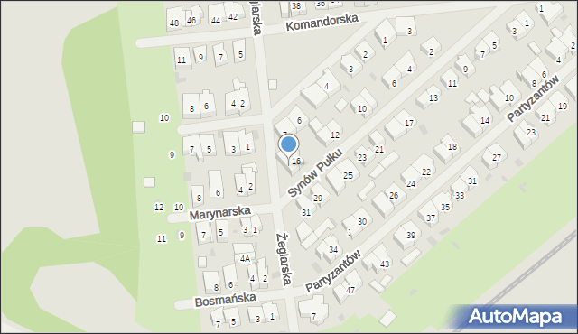Kołobrzeg, Synów Pułku, 18, mapa Kołobrzegu