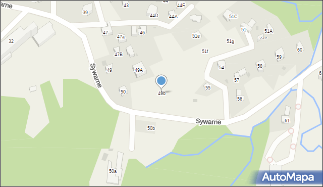 Kościelisko, Sywarne, 49b, mapa Kościelisko