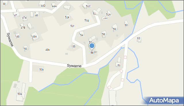 Kościelisko, Sywarne, 56, mapa Kościelisko