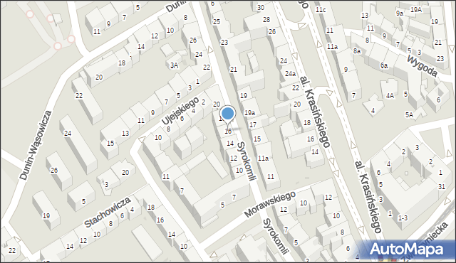 Kraków, Syrokomli Władysława, 16, mapa Krakowa