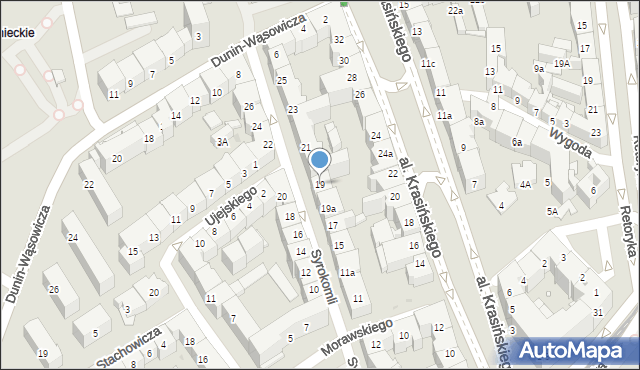 Kraków, Syrokomli Władysława, 19b, mapa Krakowa