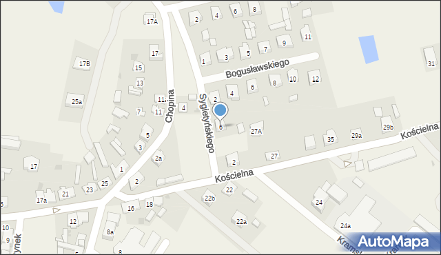 Kramsk, Sygietyńskiego Tadeusza, 6, mapa Kramsk