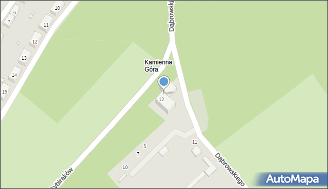 Lubań, Sybiraków, 12, mapa Lubań