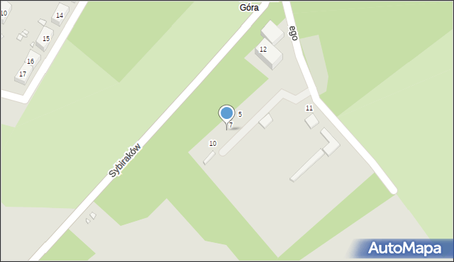 Lubań, Sybiraków, 8, mapa Lubań