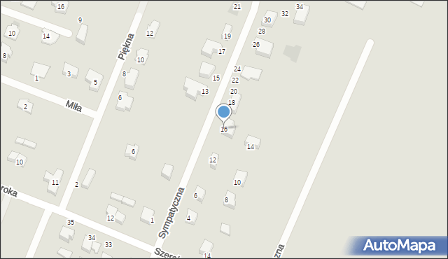 Malbork, Sympatyczna, 16, mapa Malborka