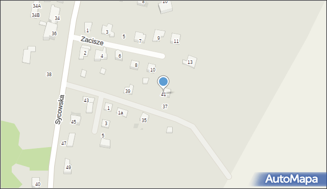 Międzybórz, Sycowska, 41, mapa Międzybórz