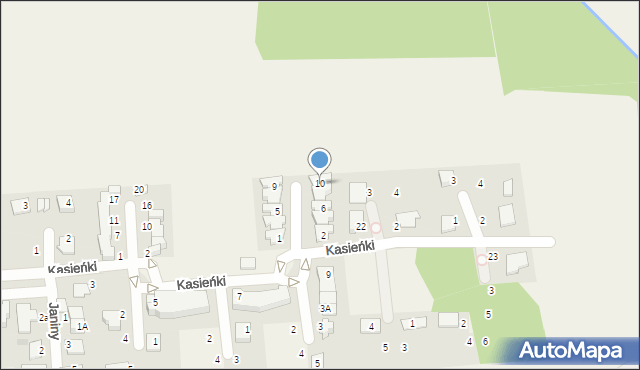 Natolin, Sylwii, 10, mapa Natolin