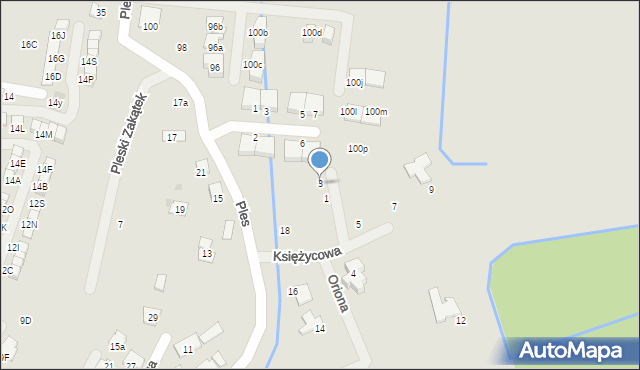 Niepołomice, Syriusza, 3, mapa Niepołomice