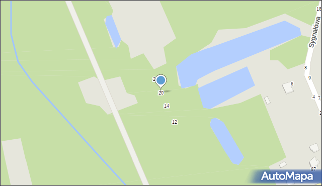 Nowa Dęba, Sygnałowa, 20, mapa Nowa Dęba