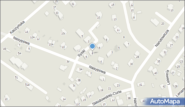 Ostrołęka, Syski Henryka, 4, mapa Ostrołęka