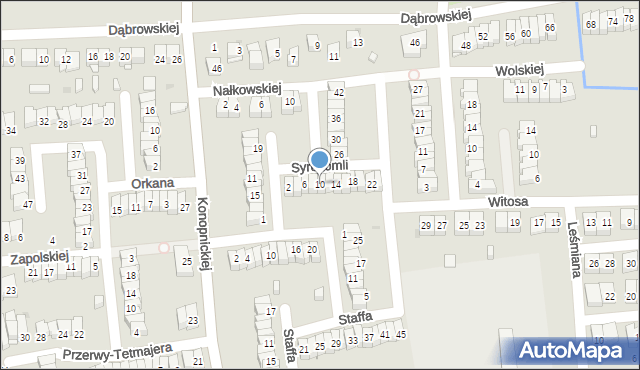 Ostrowiec Świętokrzyski, Syrokomli Władysława, 10, mapa Ostrowiec Świętokrzyski