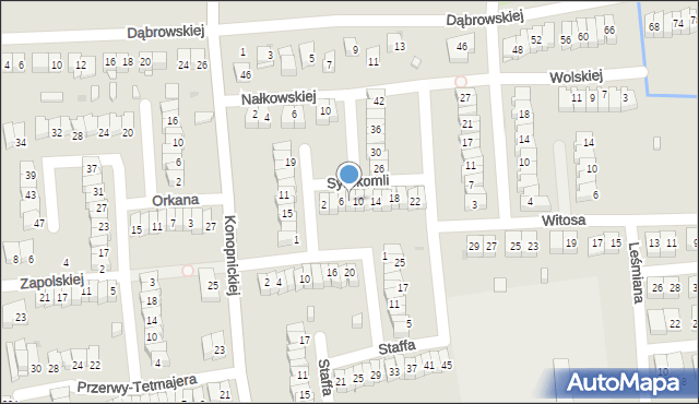 Ostrowiec Świętokrzyski, Syrokomli Władysława, 8, mapa Ostrowiec Świętokrzyski