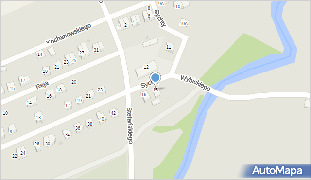 Pelplin, Sychty Bernarda, ks. dr., 15, mapa Pelplin