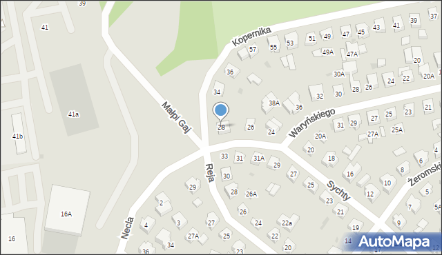 Puck, Sychty Bernarda, ks. dr., 28, mapa Puck