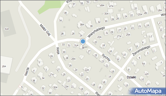 Puck, Sychty Bernarda, ks. dr., 29, mapa Puck