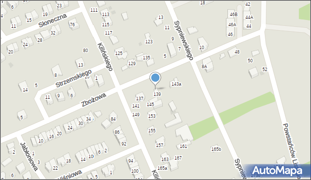 Puławy, Sypniewskiego Józefa, 4z, mapa Puław