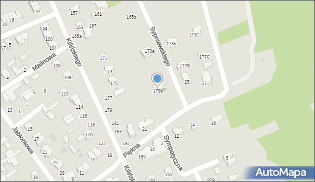 Puławy, Sypniewskiego Józefa, 50, mapa Puław