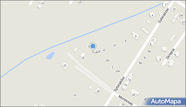 Radzymin, Sybiraków, 14, mapa Radzymin