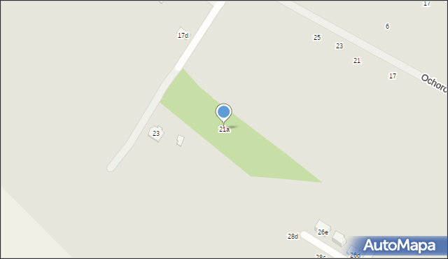 Radzymin, Sybiraków, 21a, mapa Radzymin