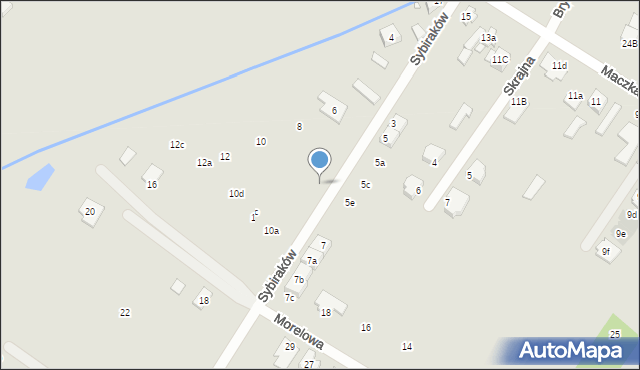 Radzymin, Sybiraków, 8e, mapa Radzymin