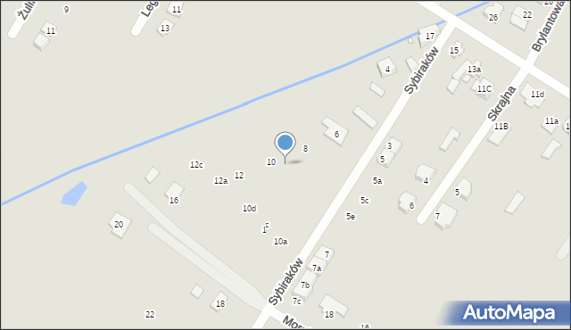 Radzymin, Sybiraków, 8h, mapa Radzymin