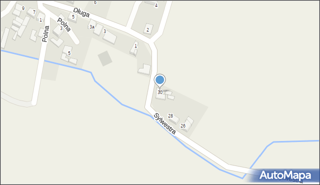 Rudnik, Sylwestra, 30, mapa Rudnik