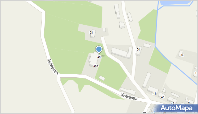 Rudnik, Sylwestra, 45, mapa Rudnik