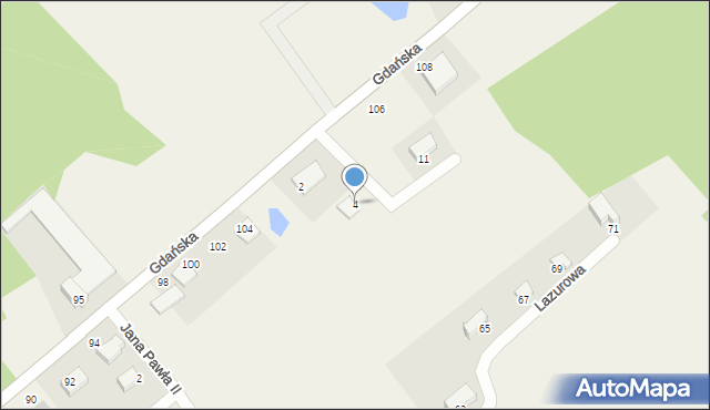 Skrzeszewo, Sychowskiego Stanisława, ks. dr., 4, mapa Skrzeszewo