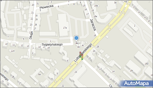 Słupsk, Sygietyńskiego Tadeusza, 1b, mapa Słupska