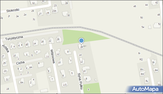 Stara Iwiczna, Syna Pułku, 16, mapa Stara Iwiczna