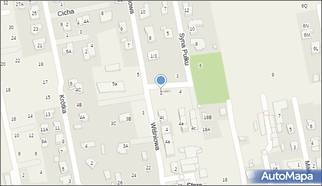 Stara Iwiczna, Syna Pułku, 2, mapa Stara Iwiczna