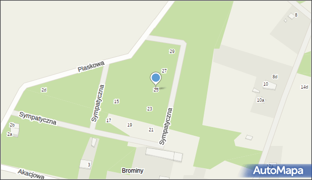 Stefanówka, Sympatyczna, 25, mapa Stefanówka